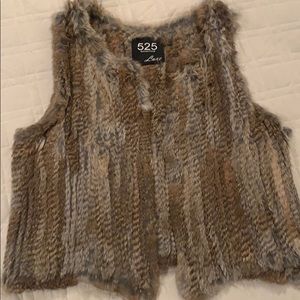 525 America Luxe Rabbit Fur Vest
